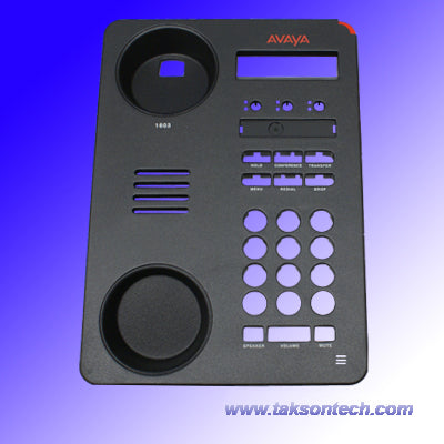 Avaya 1603 Top Cover, w/ overlay, desi, display sheet and red lens